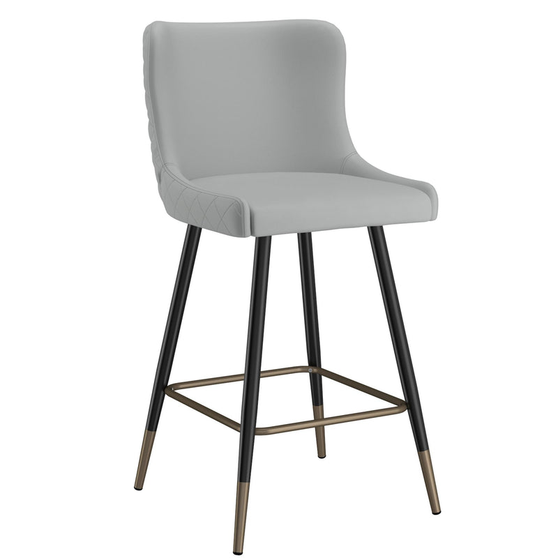 !nspire Xander 203-620LG 26" Counter Stool - Light Grey IMAGE 1