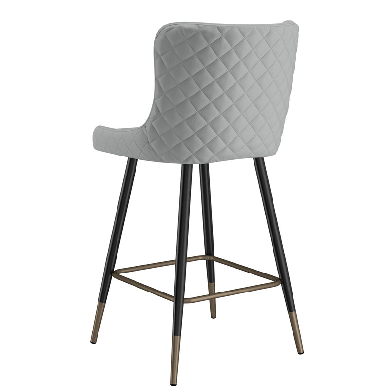 !nspire Xander 203-620LG 26" Counter Stool - Light Grey IMAGE 3