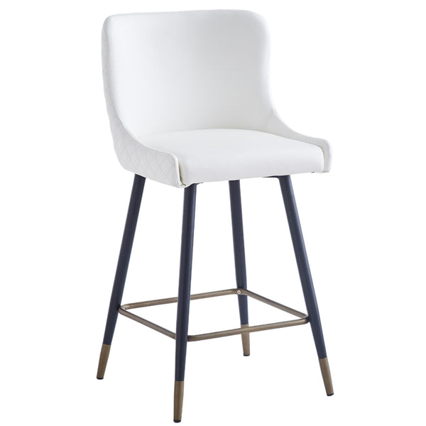 !nspire Xander 203-620WT 26" Counter Stool - White IMAGE 1