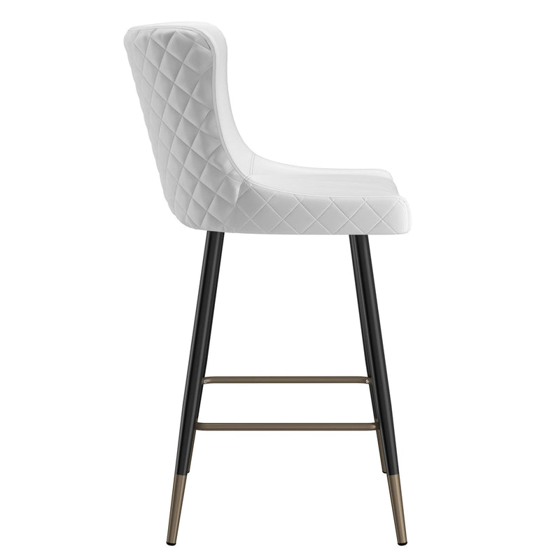 !nspire Xander 203-620WT 26" Counter Stool - White IMAGE 5