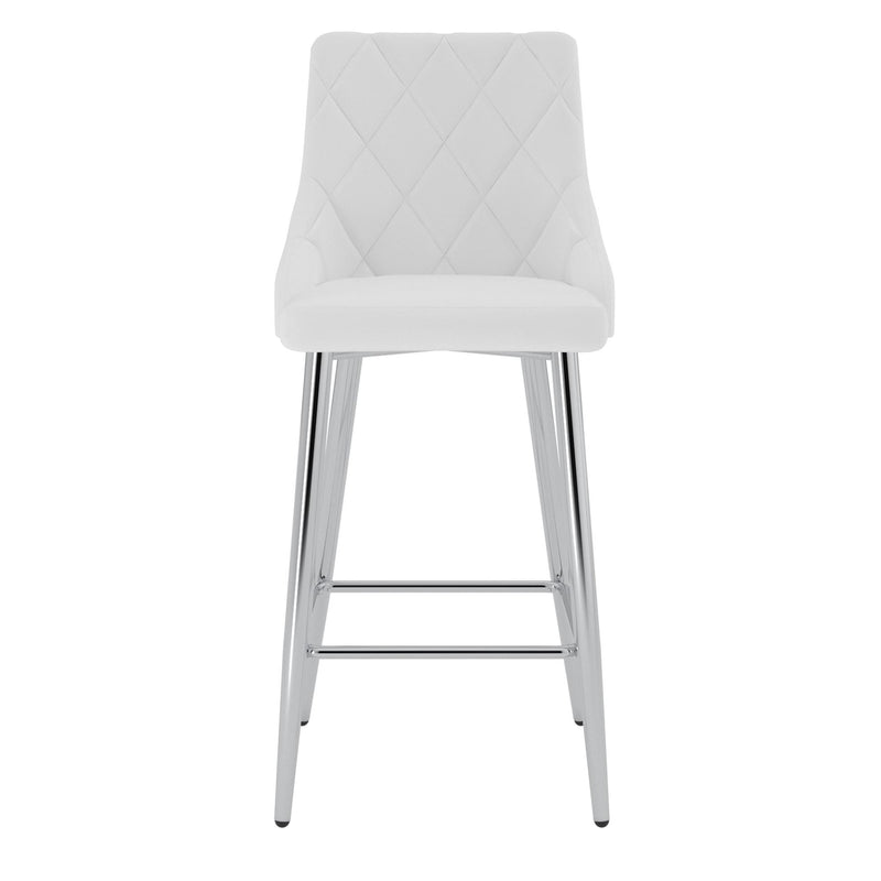 !nspire Devo 203-087WT 26" Counter Stool - White IMAGE 4