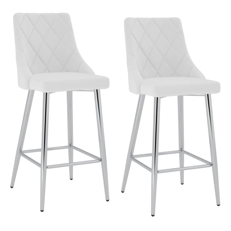 !nspire Devo 203-087WT 26" Counter Stool - White IMAGE 7