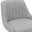 Worldwide Home Furnishings Kron 203-574GY Adjustable Height Air-Lift Swivel Stool - Grey Fabric IMAGE 6