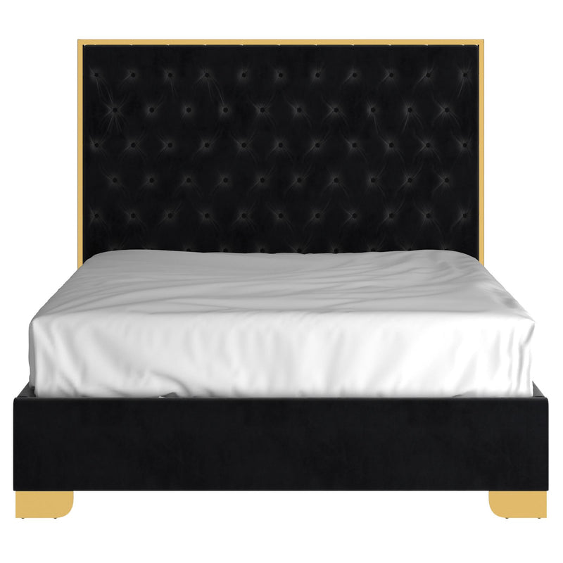 !nspire Lucille 101-596Q-BK_GL 60" Queen Bed - Black and Gold IMAGE 4