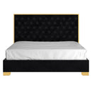 !nspire Lucille 101-596K-BK_GL 78" King Bed - Black and Gold IMAGE 4