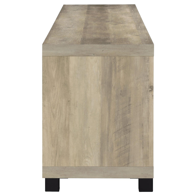 Coaster Furniture Sachin 736283 4-door Engineered Wood 79" TV Stand - Distressed Pine IMAGE 5
