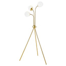 Coaster Furniture Miley 920293 66-inch Spherical Bulb Tripod Tree Floor Lamp - Gold IMAGE 1