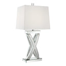  Coaster Furniture Dominick 923289 31-inch Tapered Mirrored Acrylic Table Lamp - Silver IMAGE 1