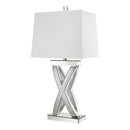  Coaster Furniture Dominick 923289 31-inch Tapered Mirrored Acrylic Table Lamp - Silver IMAGE 3