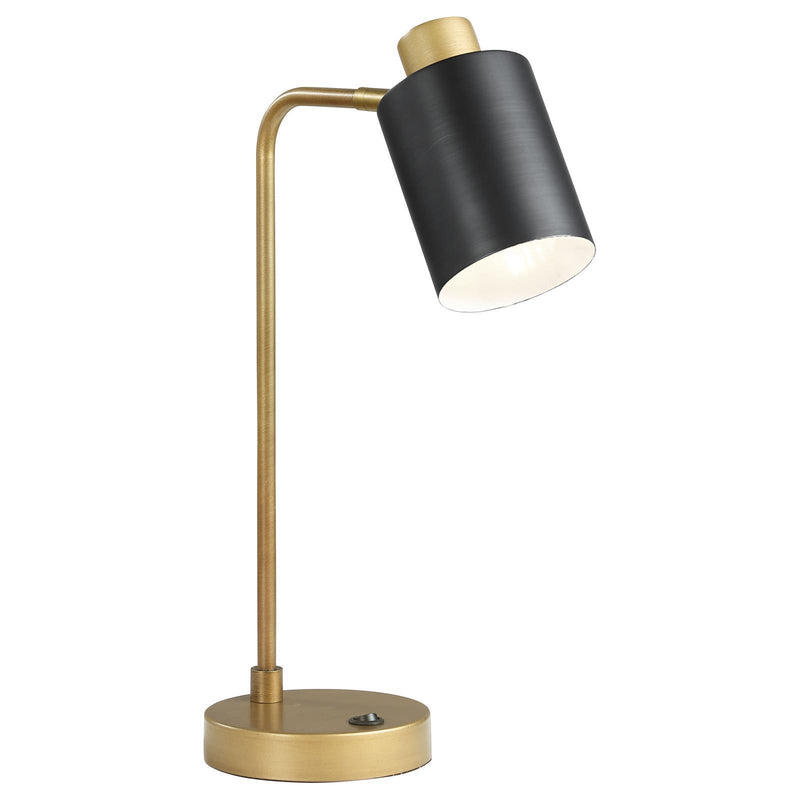 Coaster Furniture Cherise 923303 18-inch Adjustable Angle Table Lamp - Antique Brass IMAGE 1
