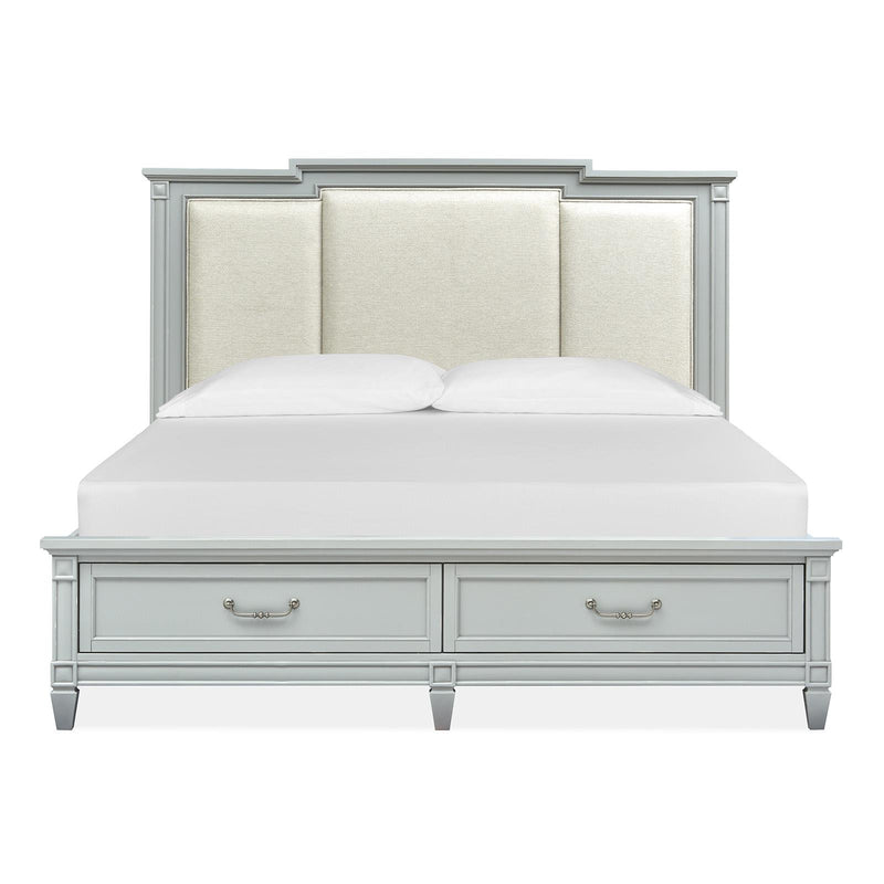 Magnussen Glenbrook Queen Upholstered Panel Bed with Storage B5668-55F/B5668-55H/B5668-55R IMAGE 3