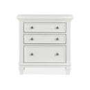 Magnussen Charleston 3-Drawer Nightstand B5611-01WH IMAGE 3
