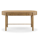 Magnussen Hadleigh Brown H5558-01 Oval Writing Desk IMAGE 3