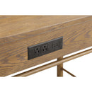 Magnussen Hadleigh Brown H5558-01 Oval Writing Desk IMAGE 5