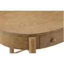 Magnussen Hadleigh Brown H5558-01 Oval Writing Desk IMAGE 6