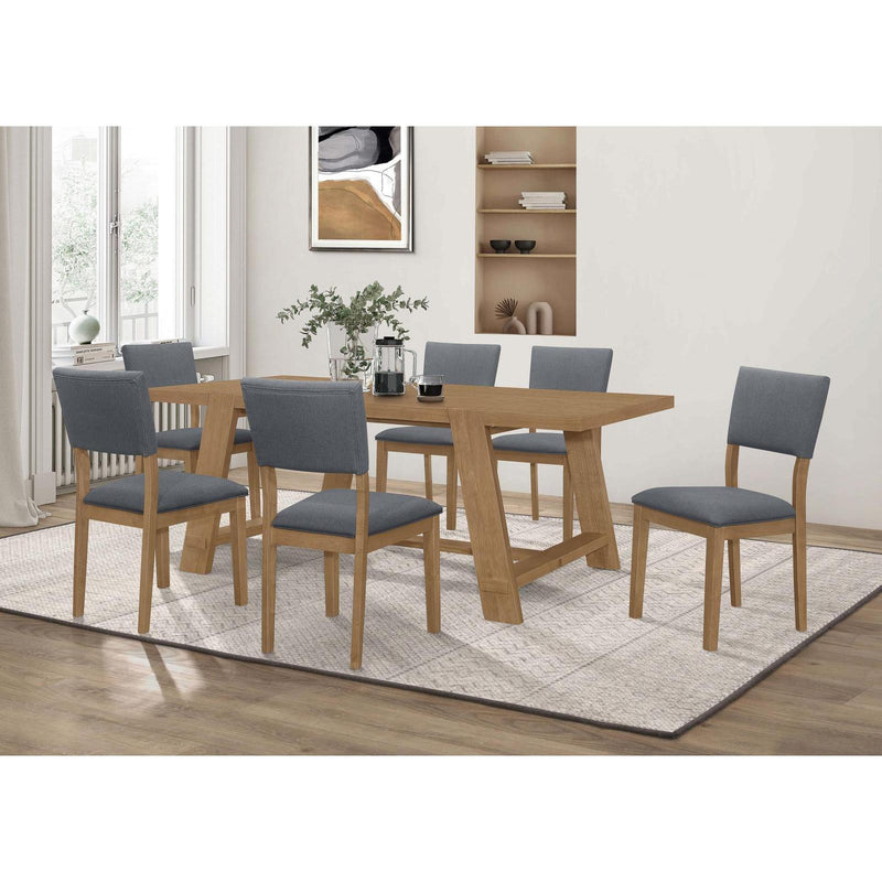 Coaster Furniture Sharon 104172 Fabric Upholstered Dining Side Chair - Brown (Set of 2) IMAGE 2