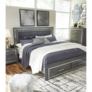 Signature Design by Ashley Lodanna B214B13 King Panel Bed with 2 Storage Drawers IMAGE 9