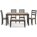 Signature Design by Ashley Gesthaven D396-325 Dining Room Table Set IMAGE 2