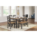 Signature Design by Ashley Gesthaven D396-325 Dining Room Table Set IMAGE 3