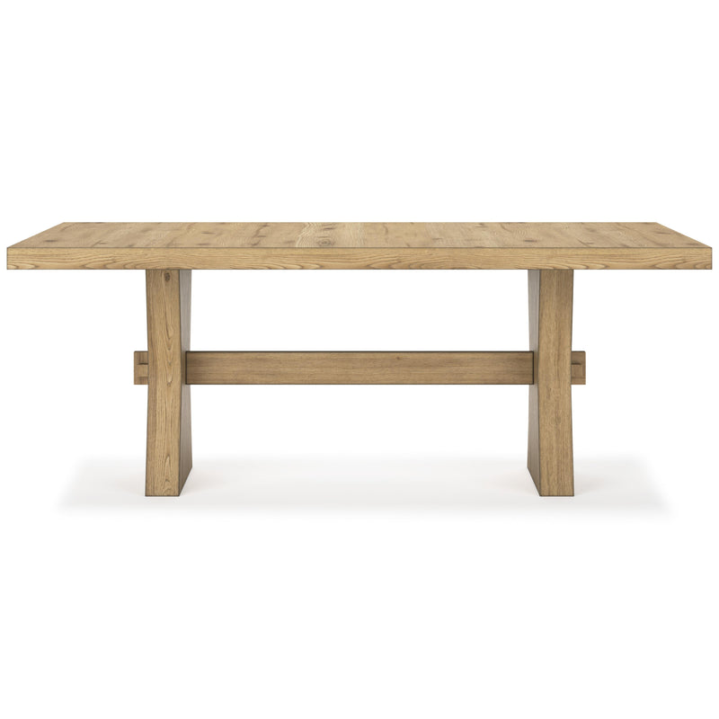 Signature Design by Ashley Galliden Dining Table with Trestle Base D841-45 IMAGE 2