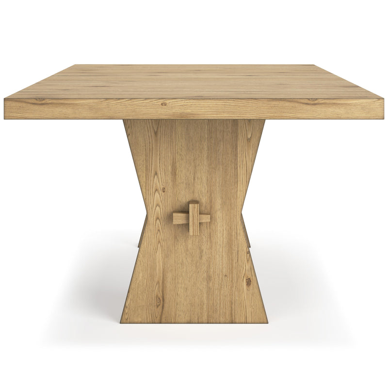 Signature Design by Ashley Galliden Dining Table with Trestle Base D841-45 IMAGE 3