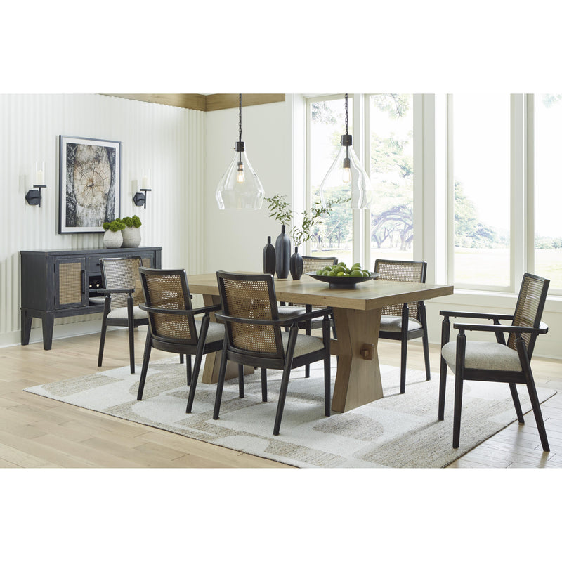 Signature Design by Ashley Galliden Dining Table with Trestle Base D841-45 IMAGE 9