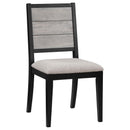Coaster Furniture Elodie 121222 Wood Dining Side Chair - Grey and Black (Set of 2) IMAGE 1