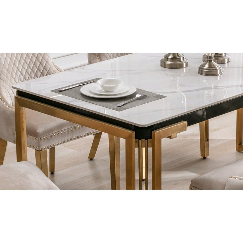 IFDC Dining Table with Ceramic Top T-1275 IMAGE 2