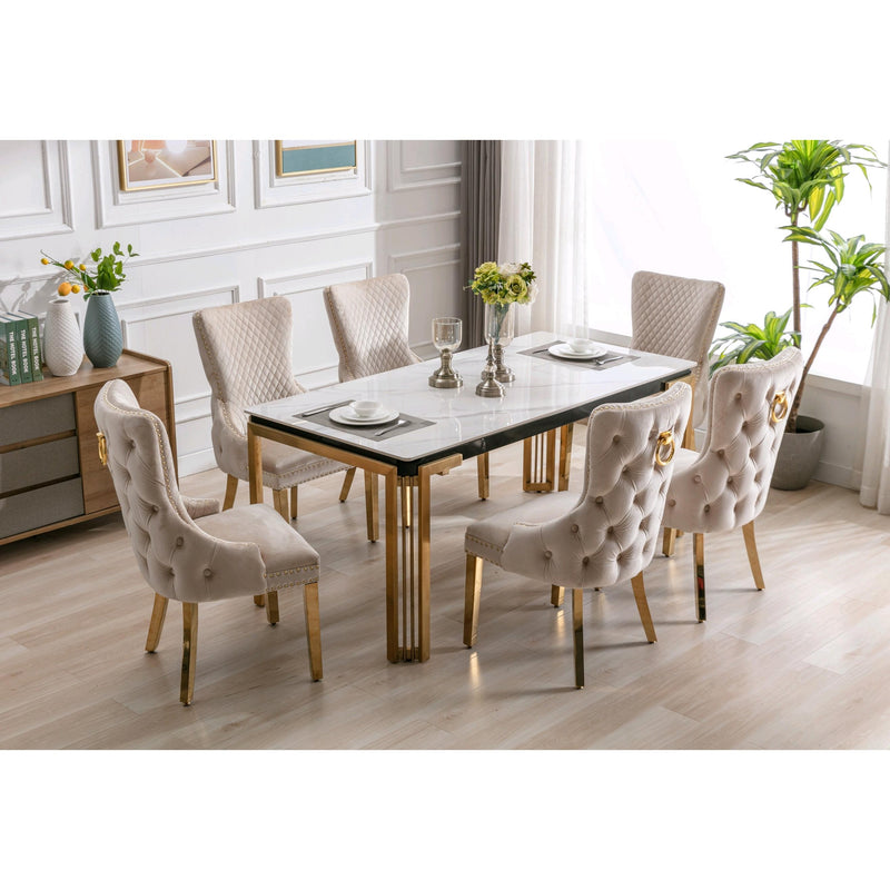 IFDC Dining Table with Ceramic Top T-1275 IMAGE 3