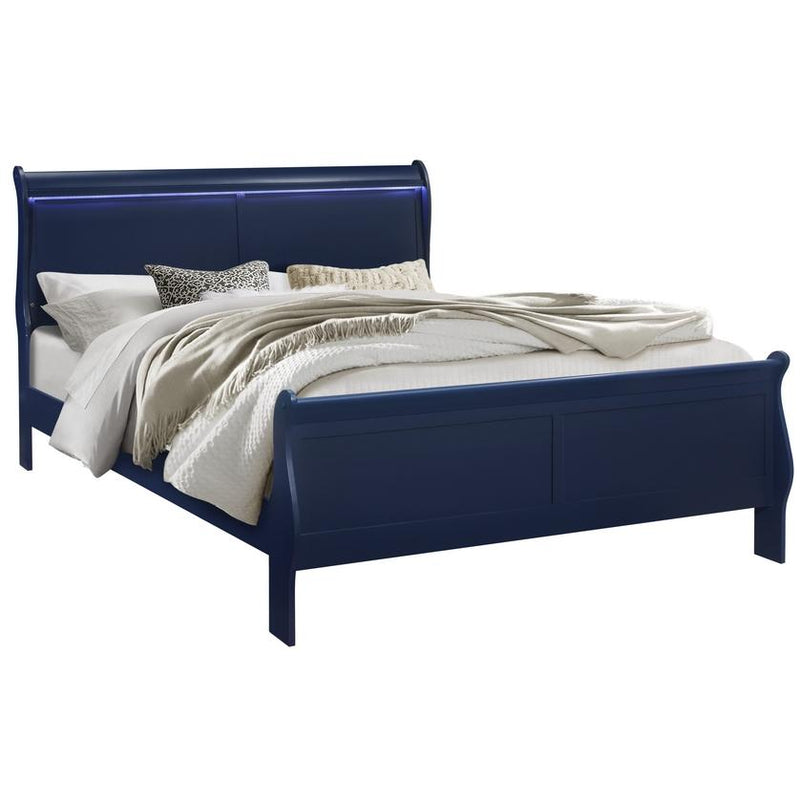 IFDC Hazel Queen Panel Bed Hazel 60" Queen Bed IMAGE 1