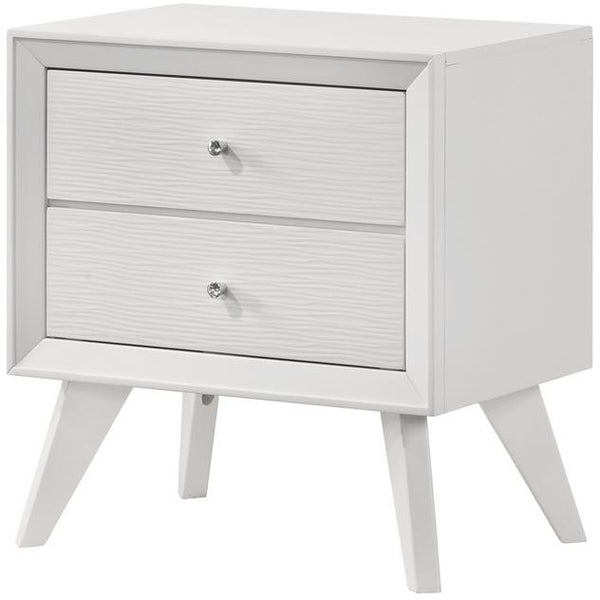 IFDC Mia 2-Drawer Nightstand Mia Nightstand IMAGE 1