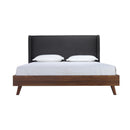  Mazin Furniture Brody 5894DGK King Upholstered Platform Bed IMAGE 1