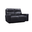  Mazin Furniture Chadwick 99943P-BLK-2 Power Double Reclining Loveseat with Power Headrests IMAGE 1