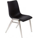  Furnishings' Mate Moon DC 006 Dining Chair - Black/Stainless Steel IMAGE 1