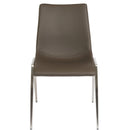  Furnishings' Mate Moon DC 006 Dining Chair - Grey/Stainless Steel IMAGE 1