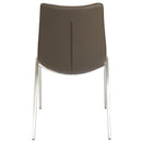  Furnishings' Mate Moon DC 006 Dining Chair - Grey/Stainless Steel IMAGE 2