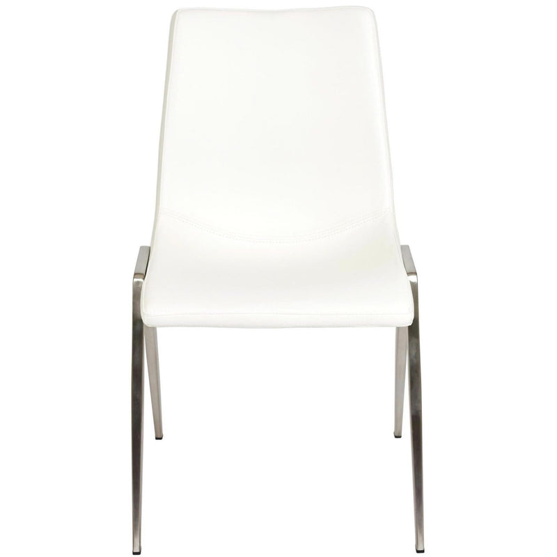 Furnishings' Mate Moon Dining Chair DC 006-WH-SS IMAGE 2