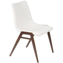 Furnishings' Mate Moon DC 006 Dining Chair - White/Black Walnut IMAGE 1