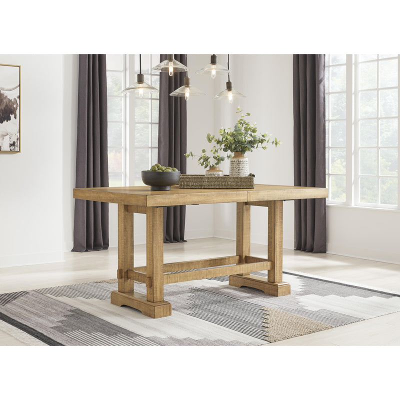 Signature Design by Ashley Havonplane Counter Height Dining Table with Trestle Base D773-32 IMAGE 7