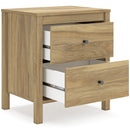 Signature Design by Ashley Bermacy EB1760-292 Two Drawer Night Stand IMAGE 2