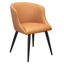  Furnishings' Mate Celine DC 405 Chair - Apricot Weave/Apricot PU IMAGE 1