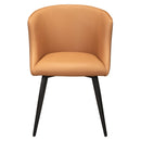  Furnishings' Mate Celine DC 405 Chair - Apricot Weave/Apricot PU IMAGE 2
