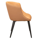  Furnishings' Mate Celine DC 405 Chair - Apricot Weave/Apricot PU IMAGE 3