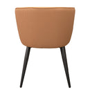  Furnishings' Mate Celine DC 405 Chair - Apricot Weave/Apricot PU IMAGE 4