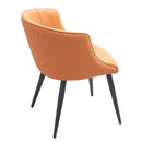  Furnishings' Mate Celine DC 405 Chair - Apricot Weave/Apricot PU IMAGE 5