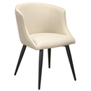  Furnishings' Mate Celine DC 405 Chair - Ecru Weave/Ecru PU IMAGE 1