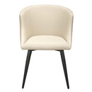  Furnishings' Mate Celine DC 405 Chair - Ecru Weave/Ecru PU IMAGE 2