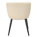  Furnishings' Mate Celine DC 405 Chair - Ecru Weave/Ecru PU IMAGE 4