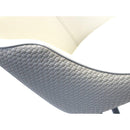  Furnishings' Mate Celine DC 405 Chair - Ecru Weave/Ecru PU IMAGE 5
