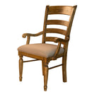 A-America Bennett BEN-SQ-2-36-K Ladderback Upholstered Arm Chair IMAGE 1